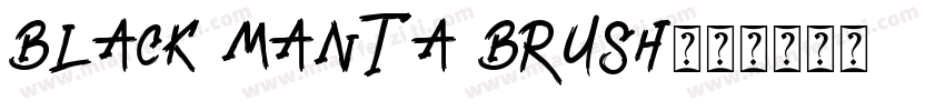 Black Manta Brush字体转换